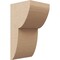 Ekena Millwork 5"W x 5"D x 10"H Wide Crestline Rough Cedar Woodgrain TimberThane Corbel, Primed Tan CORUR05X05X10CRERCPR - alternate 1